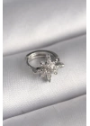 BFS 316L Çelik Gümüş Renk Zirkon Taşlı Kutup Yıldızı Model Tragus Piercing