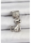 BFS 316L Çelik Renk Kedi Model Nomination Charm