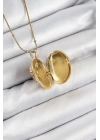 BFS 316L Çelik Zincir Açılabilir Anka Kuşu Model Zirkon Taşlı Gold Renk Kadın Kolye