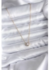 BFS 316L Çelik Zincir Gold Renk Charm Kadın Kolye