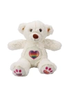BFS   3184 Gökkuşağı Kalpli Peluş Ayı 30 cm -Sunman