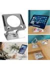 BFS  360 Derece Dönebilen Yükseltilmiş Masaüstü Ayarlanabilir  Metal Tablet Standı