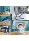 BFS  360 Derece Dönebilen Yükseltilmiş Masaüstü Ayarlanabilir  Metal Tablet Standı