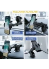 BFS  360 Derece Dönen Torpido Üstü Uzunluk Ayarlamalı Vantuzlu Teleskopik Araç Telefon Tutucu