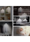 BFS  3lü Uzaktan Kumandalı Pilli Yapışkanlı Kablosuz Led Spot Lambalar