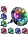 BFS 4lü Solar Panelli Kazıklı Zemin Solar Ledi 8+4 Led Rgb