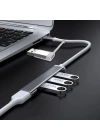 BFS  4 Portlu Bağlantı İstasyonu Ultra İnce USB Bölücü TYPE-C tipi Çoklu Arayüz Adaptörü Multi Usb Çoklayıcı