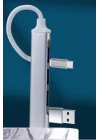BFS  4 Portlu Bağlantı İstasyonu Ultra İnce USB Bölücü TYPE-C tipi Çoklu Arayüz Adaptörü Multi Usb Çoklayıcı