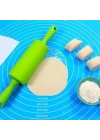 BFS  40*50 cm Silikon Ölçekli Kullanımı Kolay Hamur Açma Matı Ekmek Mantı Makarna Hamuru Yoğurma