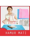 BFS  40*50 cm Silikon Ölçekli Kullanımı Kolay Hamur Açma Matı Ekmek Mantı Makarna Hamuru Yoğurma