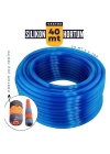 BFS   40 Metre Silikonlu Bahçe Hortumu Sulama Aparatı HEDİYELİ