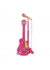 BFS 45872  Elektronik Gitar Ayaklı Mikrofon Müzik Seti Pembe -