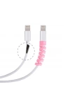 BFS  4lü Apple, Android Şaj Kablosu Koruyucu Silikon Spiral Yay Aparat