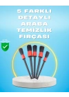 BFS 5li Araba Temizlik Fırçaları-Farklı Boyutlu Fırçalarla Derinlemesine Temizlik