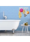 BFS  5li Güçlü Yapışkanlı Şeffaf Duvar Askısı Banyo Mutfak Düzenleyici Pratik Askılık
