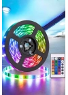 BFS 5 Metre Şerit Led RGB Işıklı Kumandalı Güç Adaptörü Her Ortama Uygun