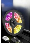 BFS 5 Metre Şerit Led RGB Işıklı Kumandalı Güç Adaptörü Her Ortama Uygun