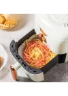 BFS  50 Adet 20 cm Air Fryer Pişirme Kağıdı Tek Kullanımlık Yağ Geçirmez Yuvarlak Tabak Model PVC