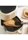 BFS  50 Adet 20 cm Air Fryer Pişirme Kağıdı Tek Kullanımlık Yağ Geçirmez Yuvarlak Tabak Model PVC
