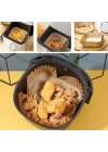 BFS  50 Adet Air Fryer Pişirme Kağıdı Tek Kullanımlık 23 Cm Kare Pişirme Kağıdı XXL
