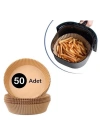 BFS 50 Adet Air Fryer Pişirme Kağıdı Tek Kullanımlık Hava Fritöz Yağ Geçirmez Yapışmaz Tabak Model