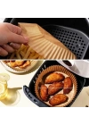 BFS 50 Adet Air Fryer Pişirme Kağıdı Tek Kullanımlık Hava Fritöz Yağ Geçirmez Yapışmaz Tabak Model