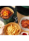 BFS 50 Adet Air Fryer Pişirme Kağıdı Tek Kullanımlık Hava Fritöz Yağ Geçirmez Yapışmaz Tabak Model