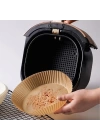 BFS 50 Adet Air Fryer Pişirme Kağıdı Tek Kullanımlık Hava Fritöz Yağ Geçirmez Yapışmaz Tabak Model