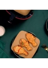 BFS 50 Adet Air Fryer Pişirme Kağıdı Tek Kullanımlık Yağ Su Geçirmez Yapışmaz Deliksiz Düz Kare Model