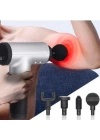 BFS   6 Farklı Seviyeli Titreşimli 4 Farklı Başlıklı Büyük Boy Masaj Tabancası