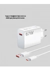 BFS 67 Watt Type C Şarj Adaptörü Xiaomi Poco X3 X4 X5 Pro Uyumlu