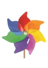 BFS   7 Kanat 45 cm Gök Kuşağı Rüzgar Gülü