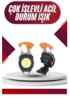 BFS 7 Modlu Mini Led Lamba Anahtarlık USB Şarjlı Kamp İçin Taşınabilir