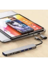 BFS  8 in 1 Usb Çevirici Notebook Macbook Type-C Uyumlu Görüntü Aktarıcı Hub