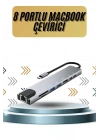 BFS 8 Portlu Macbook Çevirici Type C Hub  SD TF USB Çoğaltıcı Ethernet