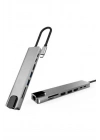 BFS 8 Portlu Macbook Çevirici Type C Hub  SD TF USB Çoğaltıcı Ethernet