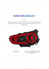 BFS A30 Motosiklet Kask Kulaklık Intercom Işıklı 2 Eşleşme Özellikli