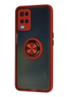 BFS   A54 4G Kılıf Montreal Yüzüklü Silikon Kapak - Kırmızı