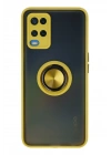 BFS   A54 4G Kılıf Montreal Yüzüklü Silikon Kapak - Sarı