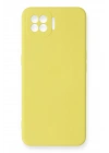 BFS   A73 Kılıf Nano içi Kadife Silikon - Sarı