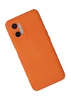 BFS   A96 Kılıf Nano içi Kadife Silikon - Turuncu