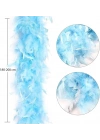 BFS Açık Mavi Renk Kabarık Kalın Otriş Boa Tüy 6 Cm Genişlik 180-200 Cm Uzunluk
