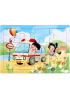 BFS   Ahşap Eğitici Puzzle 12 Parça