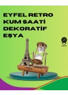 BFS Ahşap Gövdeli Dekoratif Kum Saati – Masa Üstü El Sanatı Aksesuarı