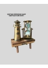 BFS Ahşap Gövdeli Deniz Feneri Formlu Kum Saati – 15x20 cm Masa Dekoru