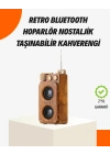 BFS Ahşap Tarzı Kablosuz Hoparlör 5W Güçlü Bass TF USB AUX