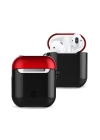 BFS Airpods 2 (2.nesil) 3in1 Kılıf - Siyah-Kırmızı