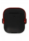 BFS  Airpods 2 (2.nesil) Cool Kılıf - Siyah-Kırmızı
