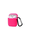 BFS  Airpods 2 (2.nesil) Sert Silikon Kılıf - Pembe