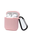 BFS Airpods 2 (2.nesil) Sert Silikon Kılıf - Pudra